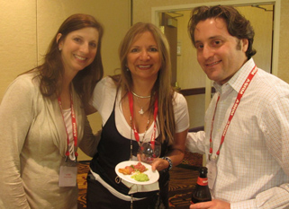 Dr. Eric Forman with Dr. Angie Beltsos (FCI) and Dr. Laurie McKenzie (Houston IVF) at SREI retreat